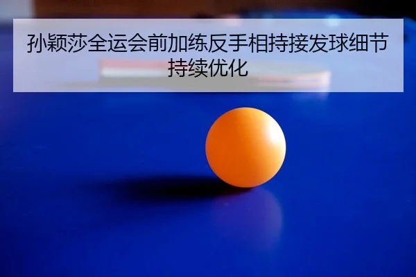 孙颖莎全运会前加练反手相持接发球细节持续优化